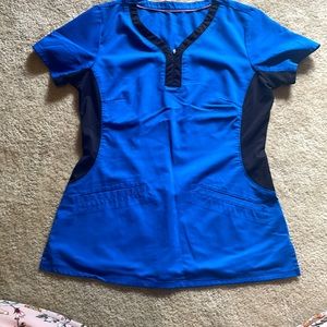 Cute fitted Heartsoul scrub top